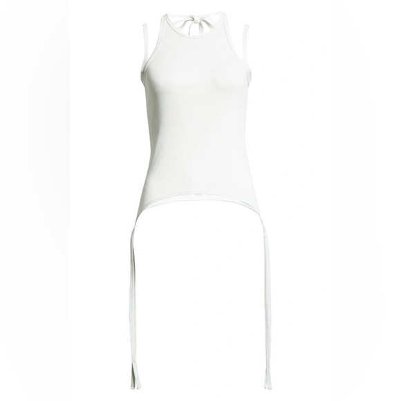 Dion Lee Double Ties Tank Top in Clear blue - Picture 1 of 10